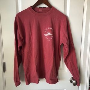 John Galt Red Longsleeve “Sag Harbor” Shirt
